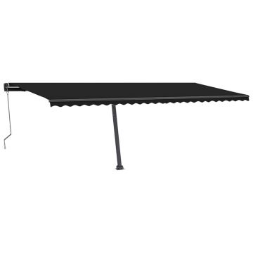 vidaXL Copertină autonomă retractabilă automat, antracit, 600x350 cm vidaXL Copertină autonomă retractabilă automat, antracit, 600x350 cm