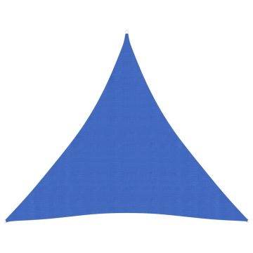 vidaXL Pânză parasolar, albastru, 4x4x4 m, HDPE, 160 g/m²