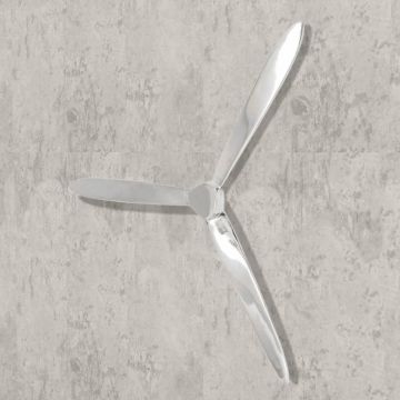 vidaXL Decorațiune de perete elice din aluminiu, argintiu, 70 cm vidaXL Decorațiune de perete elice din aluminiu, argintiu, 70 cm