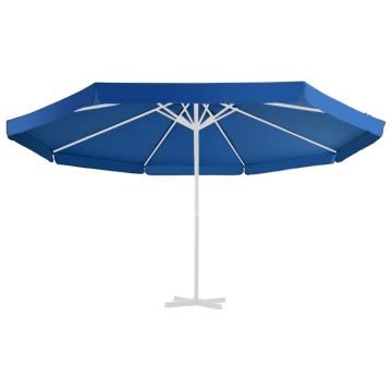 vidaXL Pânză de schimb umbrelă soare exterior albastru azuriu 500 cm