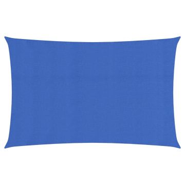 vidaXL Pânză parasolar, albastru, 2x5 m, HDPE, 160 g/m²