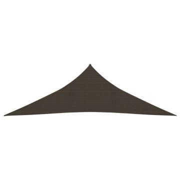 vidaXL Pânză parasolar, maro, 3x3x4,2 m, HDPE, 160 g/m²