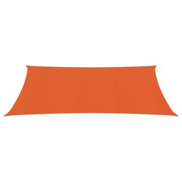 vidaXL Pânză parasolar, portocaliu, 2,5x4,5 m, HDPE, 160 g/m²