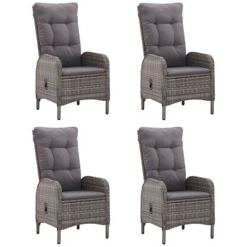 vidaXL Set mobilier pentru grădină, 5 piese, gri vidaXL Set mobilier pentru grădină, 5 piese, gri