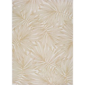 Covor de exterior Universal Hibis Leaf, 135 x 190 cm, bej