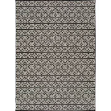 Covor de exterior Universal Tokio Stripe, 80 x 150 cm, gri închis