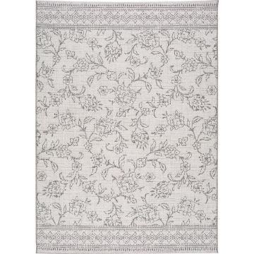 Covor de exterior Universal Weave Floral, 130 x 190 cm, gri