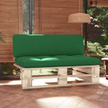 vidaXL Canapea de mijloc de grădină din paleți, lemn de pin tratat