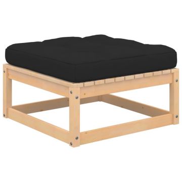 vidaXL Set mobilier de grădină cu perne, 5 piese, lemn masiv de pin