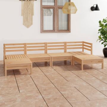 vidaXL Set mobilier de grădină, 6 piese, lemn masiv de pin