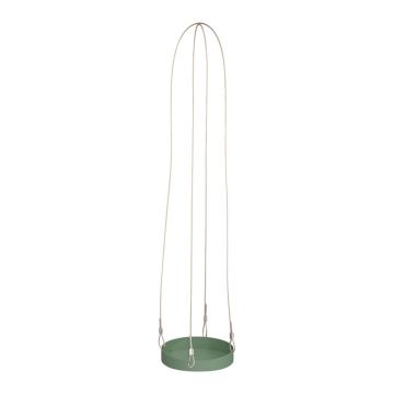 Suport suspendat pentru ghiveci Esschert Design Scandi, ø 14 cm, verde