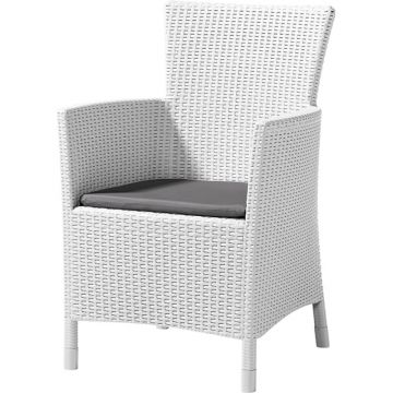 Scaun de terasa - Iowa Alb/ Gri- rece