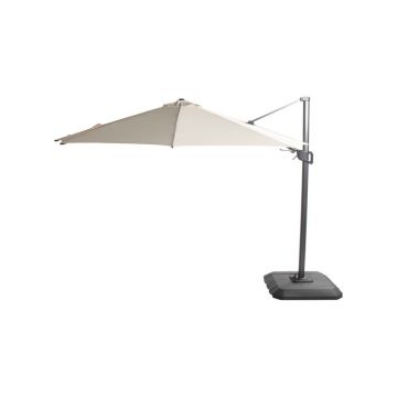 Umbrelă de soare suspendată Hartman Shadowflex, ø 300 cm, gri deschis