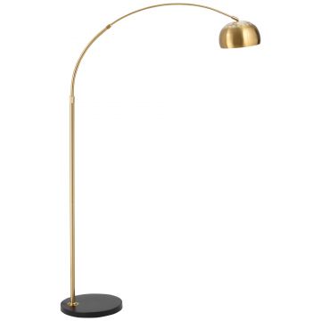 Lampa de podea cu abajur, 30x100x167cm, aurie HOMCOM | Aosom RO