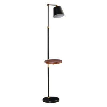 HomCom lampa de podea vintage 50x30x165 cm, negru | AOSOM RO