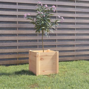vidaXL Jardinieră de grădină, 40x40x40 cm, lemn masiv de pin