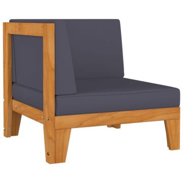 vidaXL Set mobilier grădină cu perne, 2 piese, lemn masiv de acacia