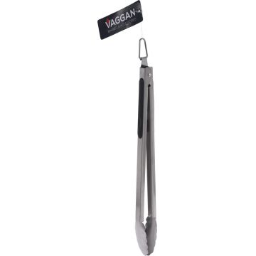 Cleste pentru gratar/bucatarie  BBQ, 37.5x1.8x0.6 cm, inox
