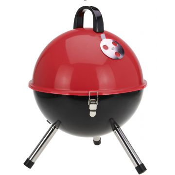 Gratar BBq Ball, Ø31 cm, metal, rosu/negru