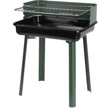 Gratar BBQ Click, 36x31x45 cm, metal, negru/verde