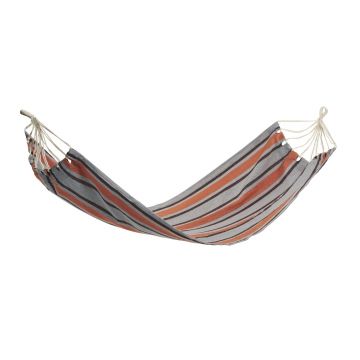 Hamac Exotic Stripes, Heinner, 200x80 cm, portocaliu/albastru