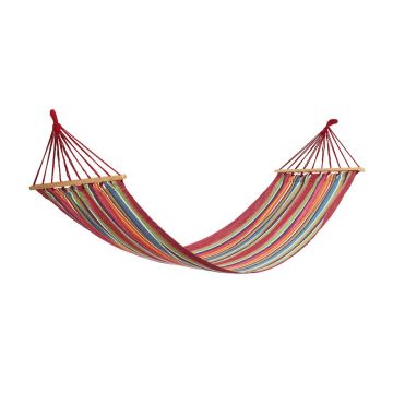 Hamac Red Stripes cu bare de lemn, 200x80 cm, Heinner