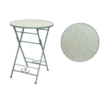Masa pentru gradina Eze Mosaic, Decoris, 60 x 76 cm, fier/ceramica, verde Masa pentru gradina Eze Mosaic, Decoris, 60 x 76 cm, fier/ceramica, verde