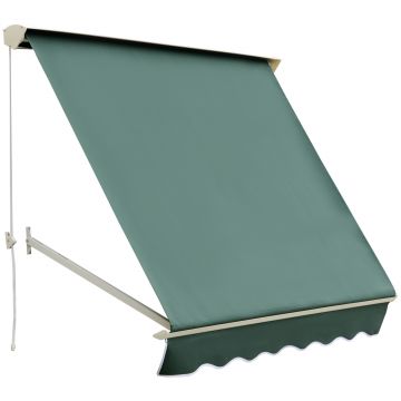 Copertina de soare tip rulou Outsunny 180 × 70 cm, verde | AOSOM RO