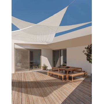 Parasolar triunghiular, Sunshade, Bizzotto, 360x360 cm, poliester, natural