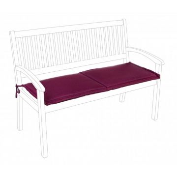 Perna pentru banca de gradina 2 locuri Poly180, Bizzotto, 115 x 47 cm, poliester impermeabil, bordo