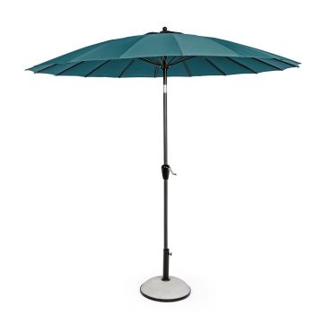 Umbrela pentru gradina / terasa, Atlanta, Bizzotto, Ø 270 cm, stalp Ø 38 mm, aluminiu, albastru
