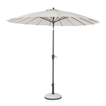 Umbrela pentru gradina / terasa, Atlanta, Bizzotto, Ø 270 cm, stalp Ø 38 mm, aluminiu, natural