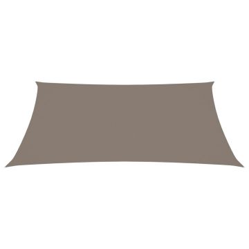 vidaXL Pânză parasolar gri taupe 5x6 m țesătură oxford dreptunghiular