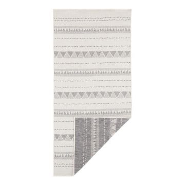 Covor adecvat pentru exterior NORTHRUGS Bahamas, 80 x 350 cm, gri-crem