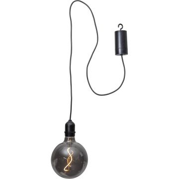 Decorațiune luminoasă pentru exterior cu LED Star Trading Glassball, lungime 1 m, negru
