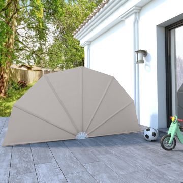 vidaXL Copertină laterală pliabilă de terasă, crem, 160 cm