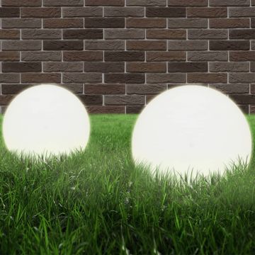 vidaXL Lămpi glob cu LED, 4 buc., 25 cm, PMMA, sferic