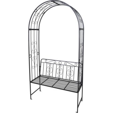 Bancuta pentru gradina Rose, 121x53x230 cm, metal