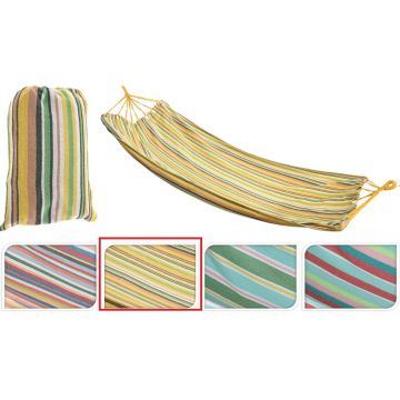 Hamac Stripe, 200x100 cm, policoton, galben /verde