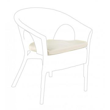 Perna de sezut pentru scaun de gradina, Alliss, Bizzotto, 44x45 cm, bumbac