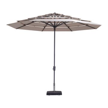 Umbrelă de soare / parasolar Madison Syros, ø 350 cm, bej