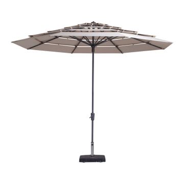 Umbrelă de soare bej ø 350 cm Syros - Madison