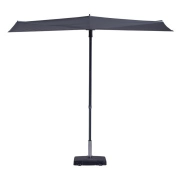 Umbrelă de soare gri 270x150 cm Sun Wave - Madison