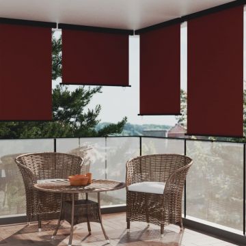 vidaXL Copertină laterală de balcon, maro, 117x250 cm