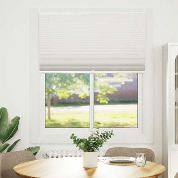 Jaluzea plisse, alb, 110x150 cm, pliuri