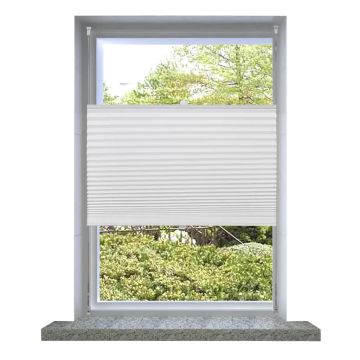 Jaluzea plisse, alb, 60x125 cm, pliuri
