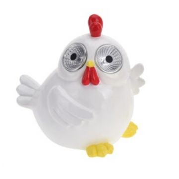 Lampa de gradina Chicken, 16x13x15.5 cm, poliston, alb