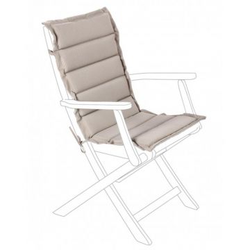 Perna de sezut pentru scaun de gradina Poly230, Bizzotto, 45 x 94 cm, poliester, bej