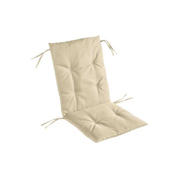 Perna scaun cu spatar Alcam, Midsummer, 105x48x3 cm, material impermeabil, Bej