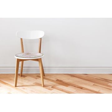 Perna scaun matlasata, Alcam, Lavanda Ø36 cm